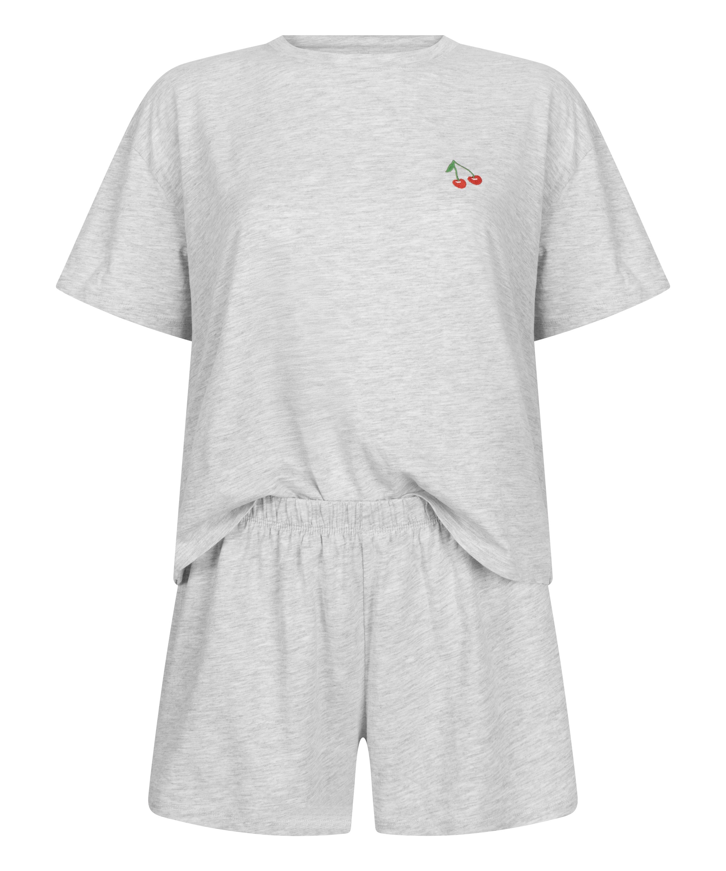 Pyjama en Coton, Gris, main