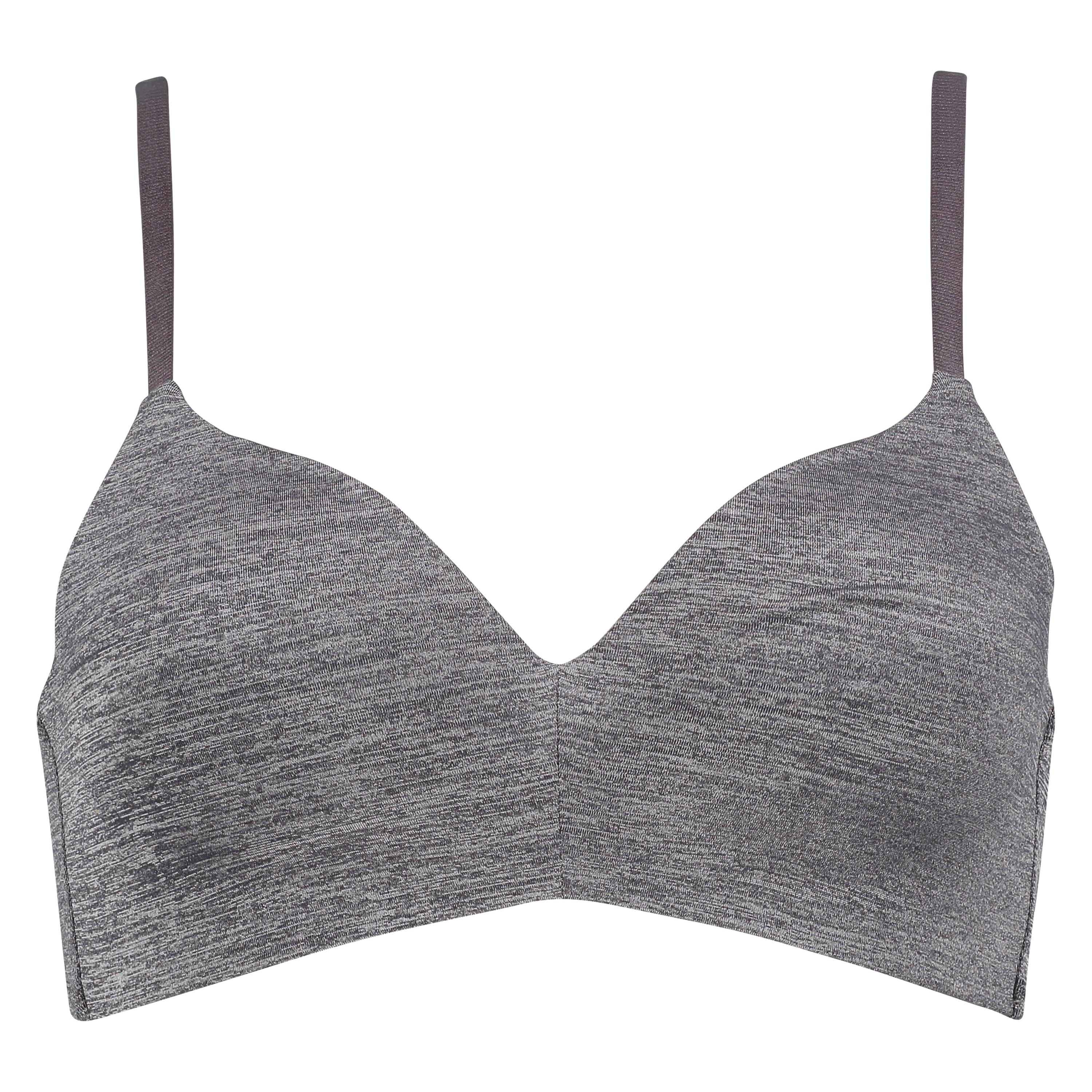 Soutien-gorge sans armatures pr&eacute;form&eacute; Rebecca, Gris, main