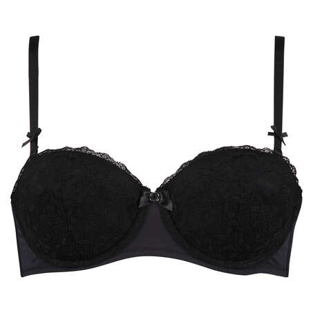 Soutien-gorge &agrave; armatures pr&eacute;form&eacute; sans bretelles Maya, Noir