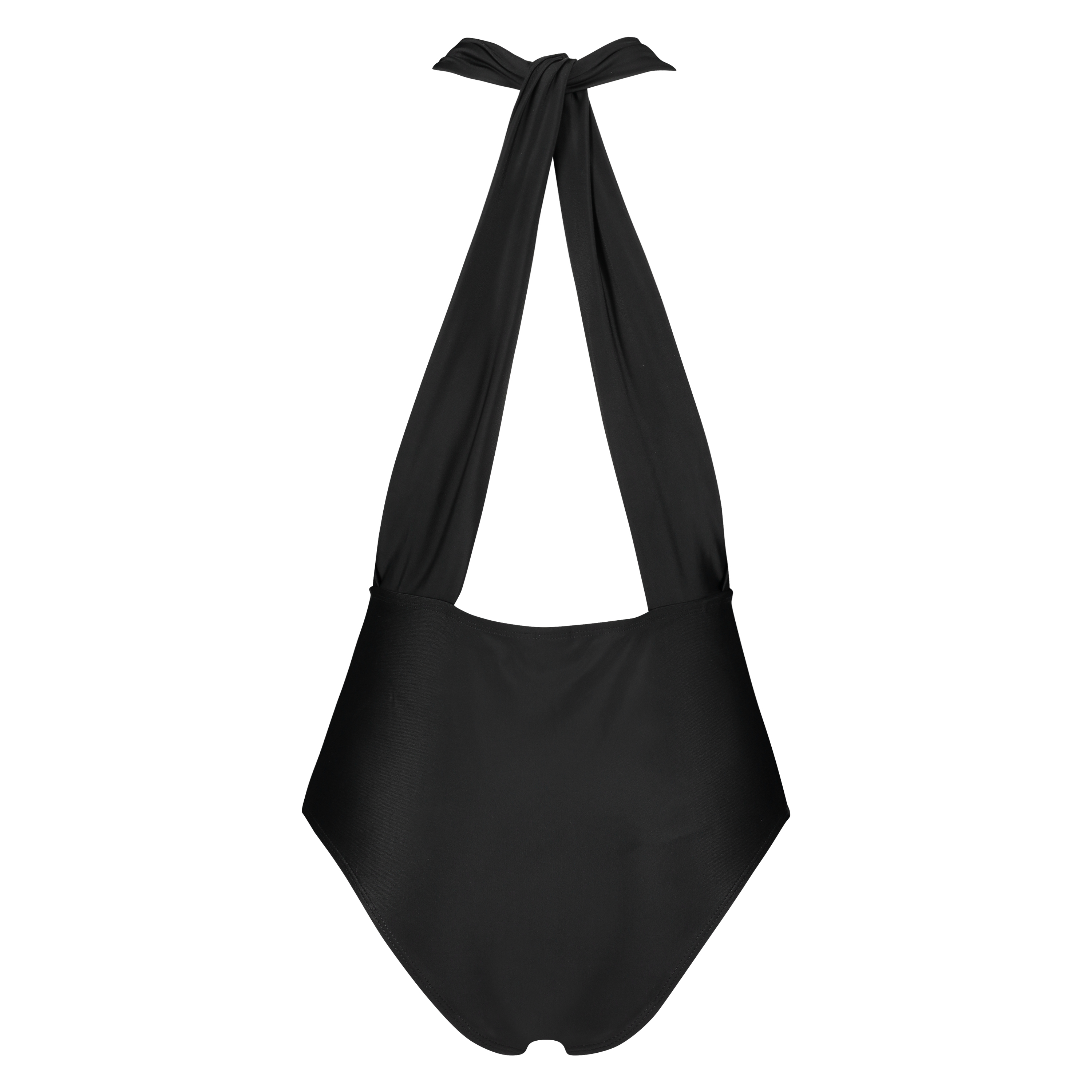 Maillot de bain jambe haute Pagoda, Noir, main