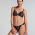 Soutien-gorge push-up rembourré à armatures Malika, Noir