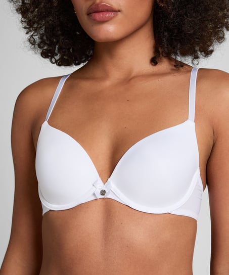Soutien-gorge &agrave; armatures pr&eacute;form&eacute; Plunge, Blanc
