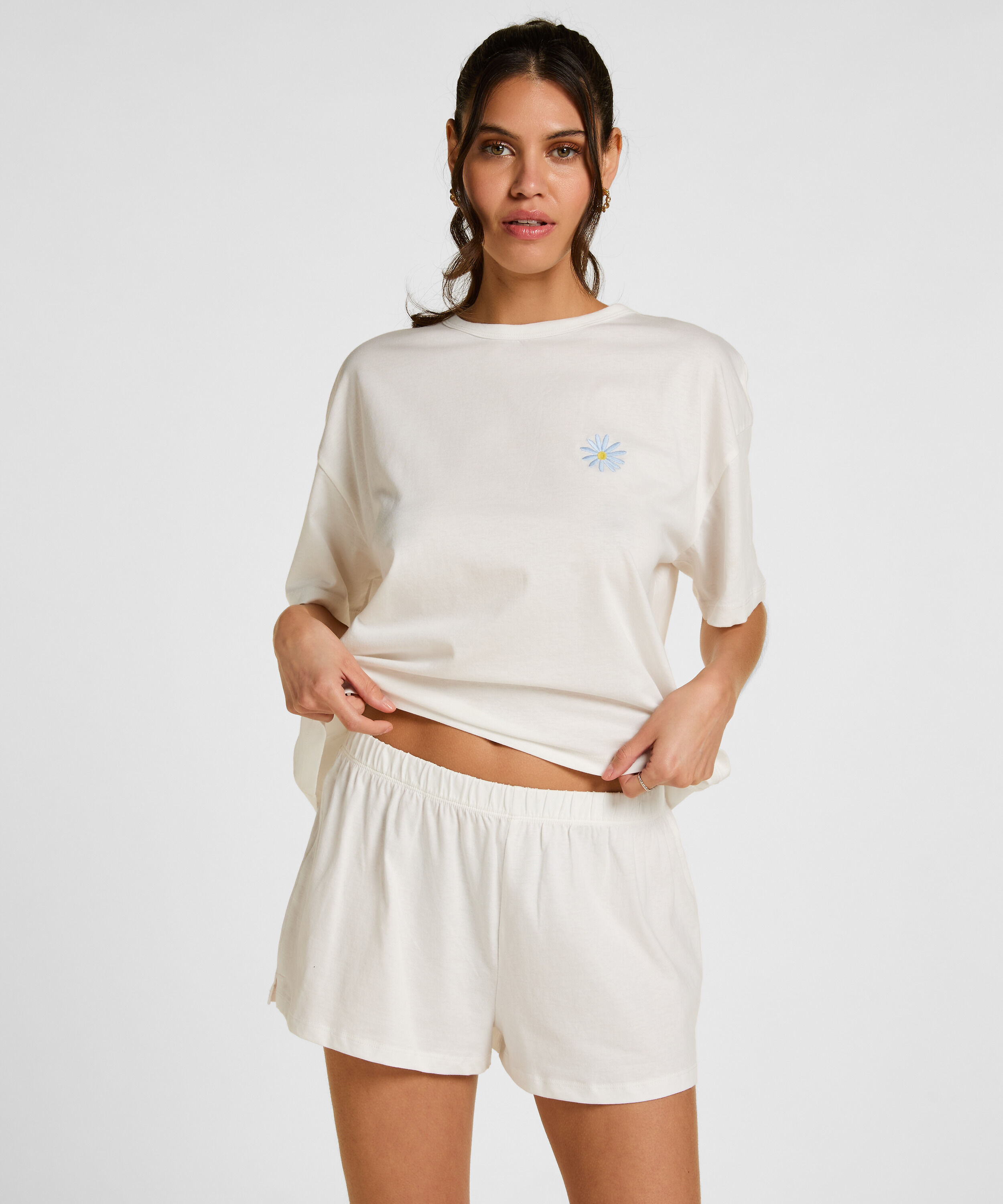 Pyjama en Coton, Blanc