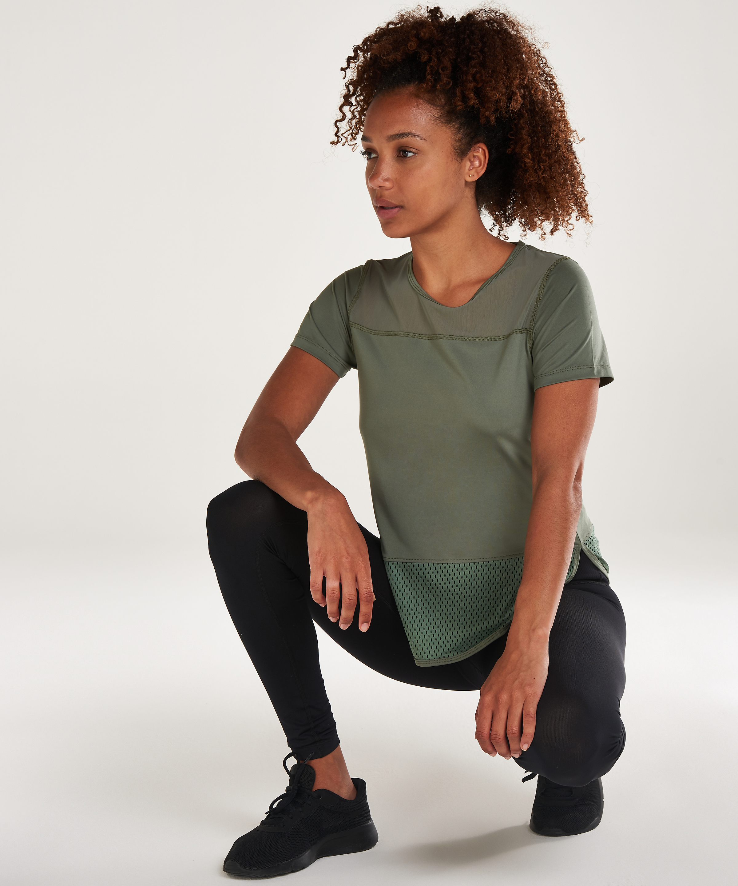 T-shirt HKMX en maille Performance, Vert, main