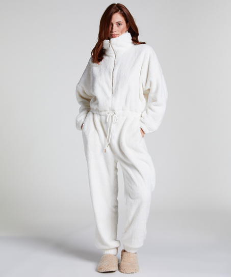 Combinaison Fleece, Blanc