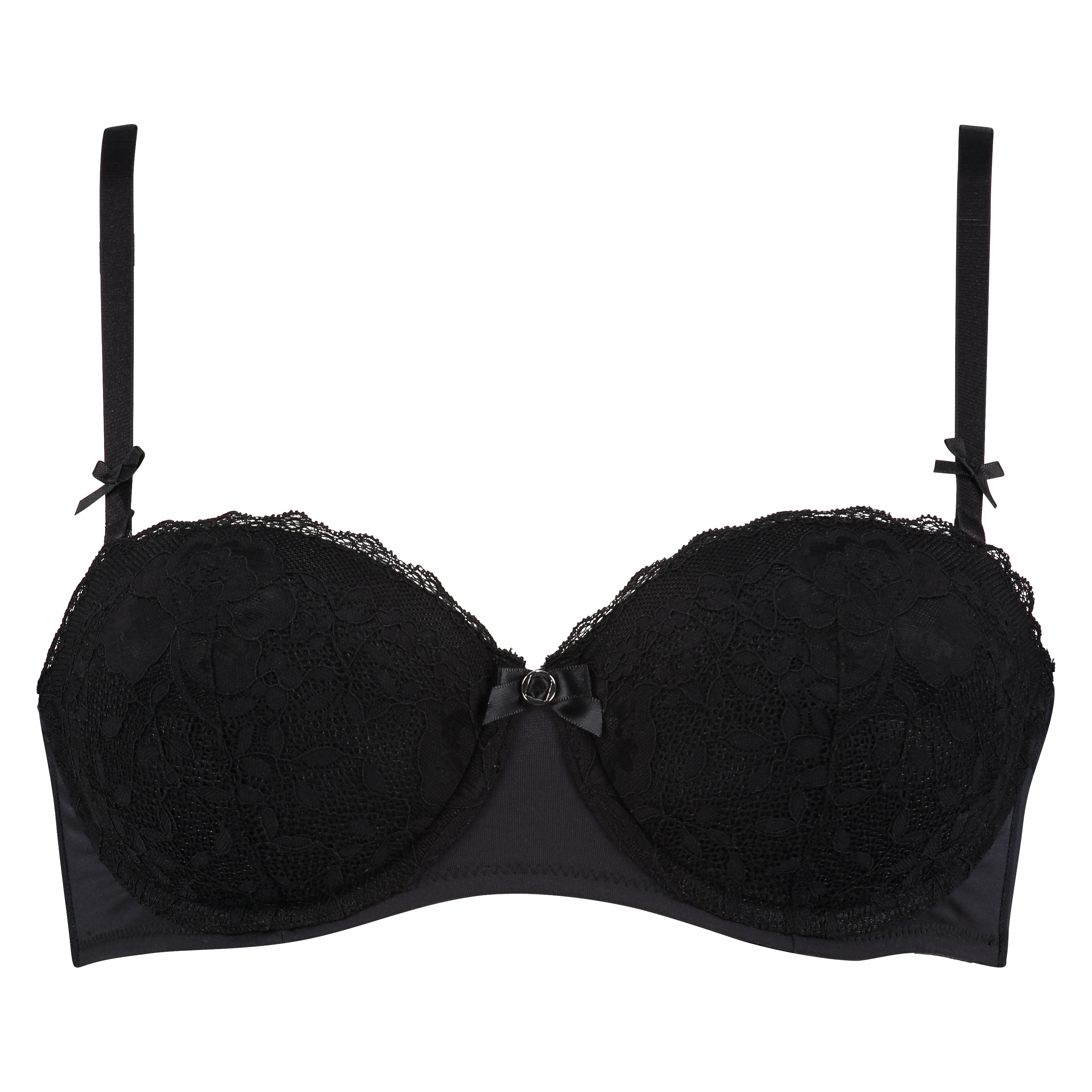 Soutien-gorge à armatures préformé sans bretelles Maya, Noir, main