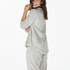 PJ Fleece Fairisle, Grau