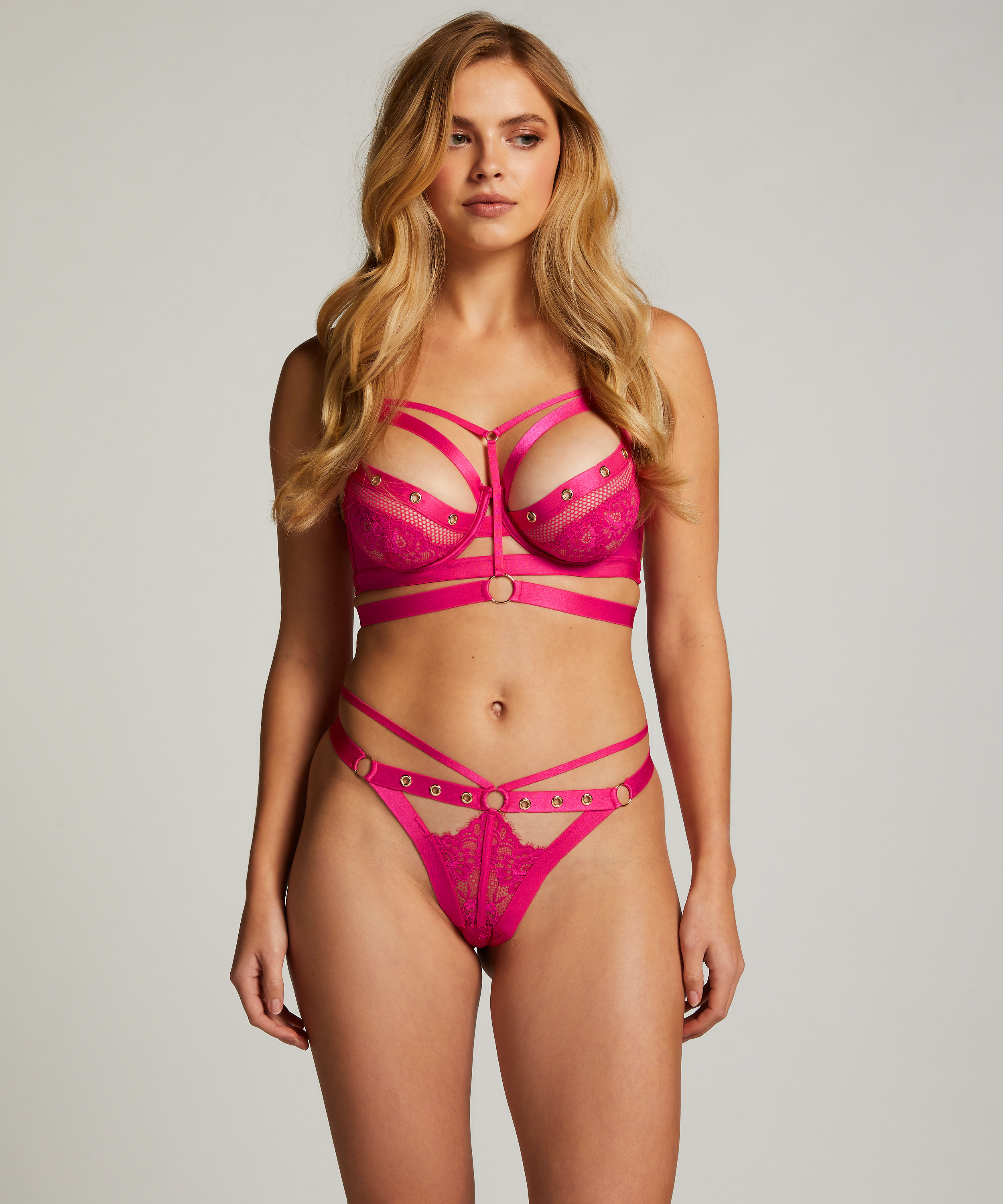Unwattierter Longline-B&uuml;gel-BH Sadie, Rose, main