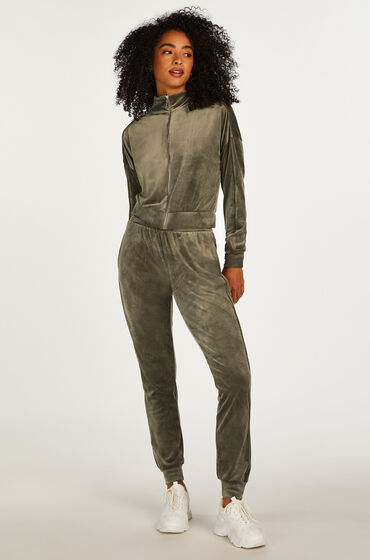 Image of Hunkemöller Petite Jogginghose Velours grün