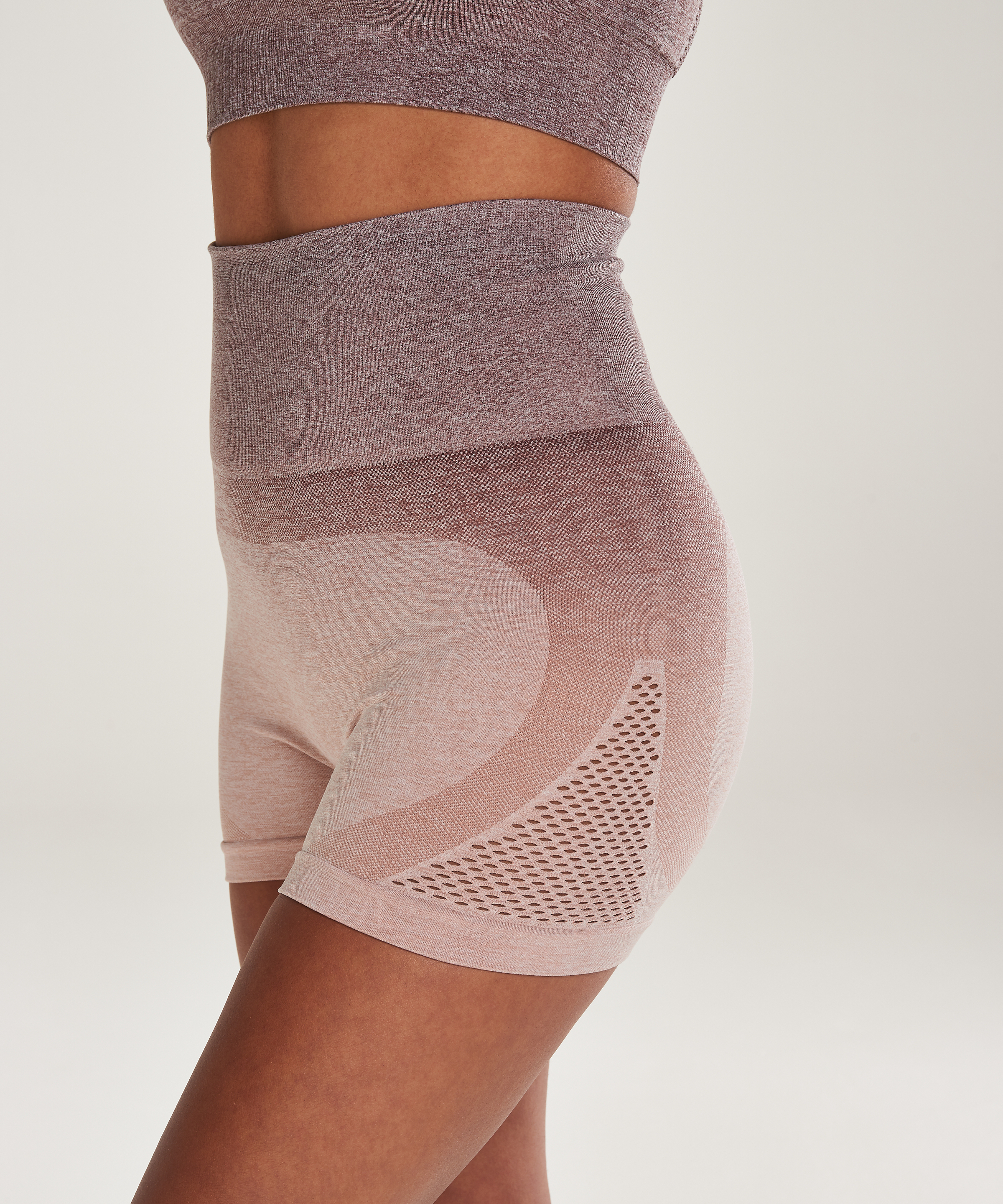 HKMX High Waisted Shorts, Rose, main