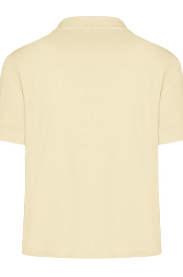 Hunkemöller Essential Jersey Short-Sleeved Jacket Yellow