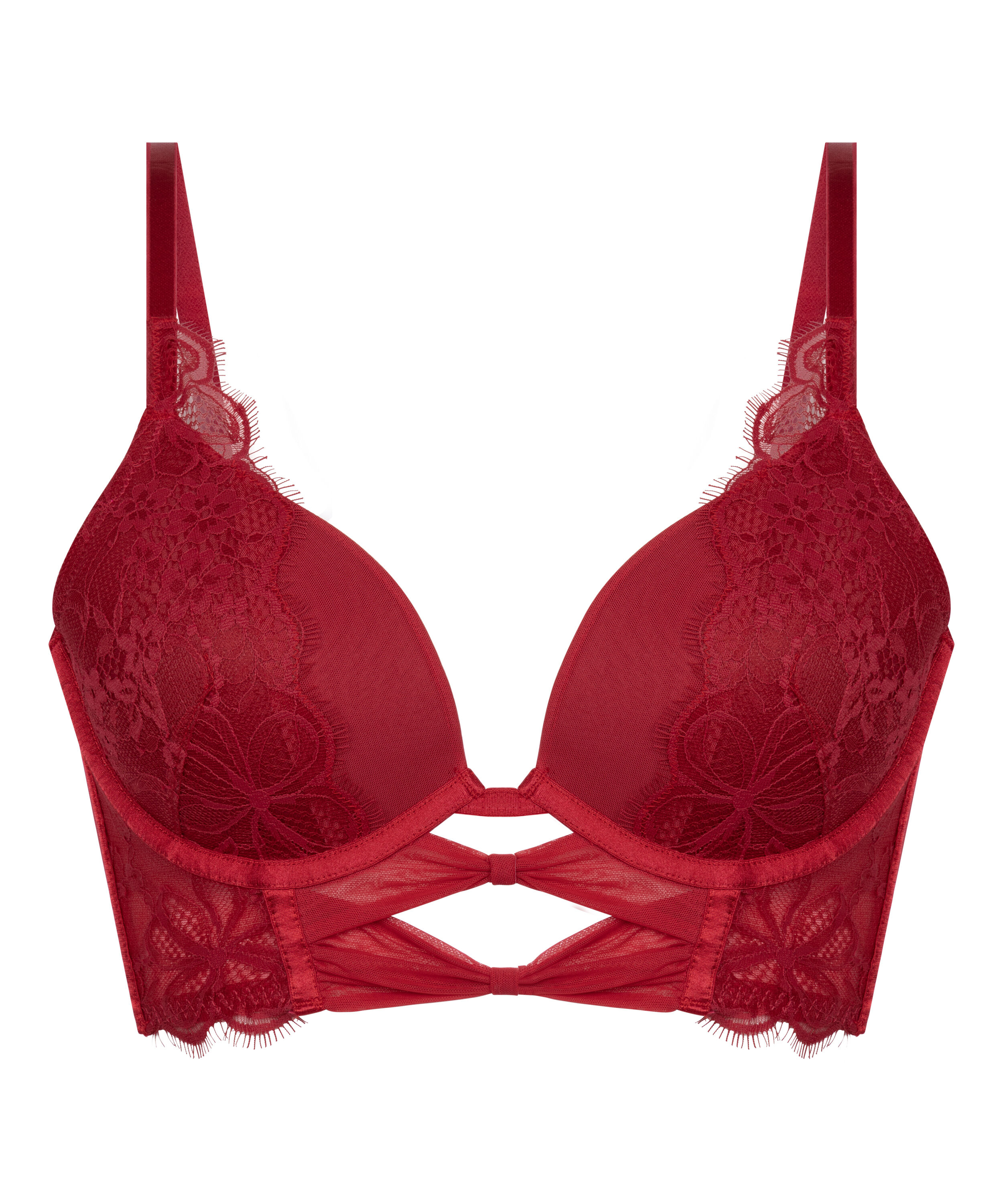 Soutien-gorge push-up Longline Marianna, Rouge