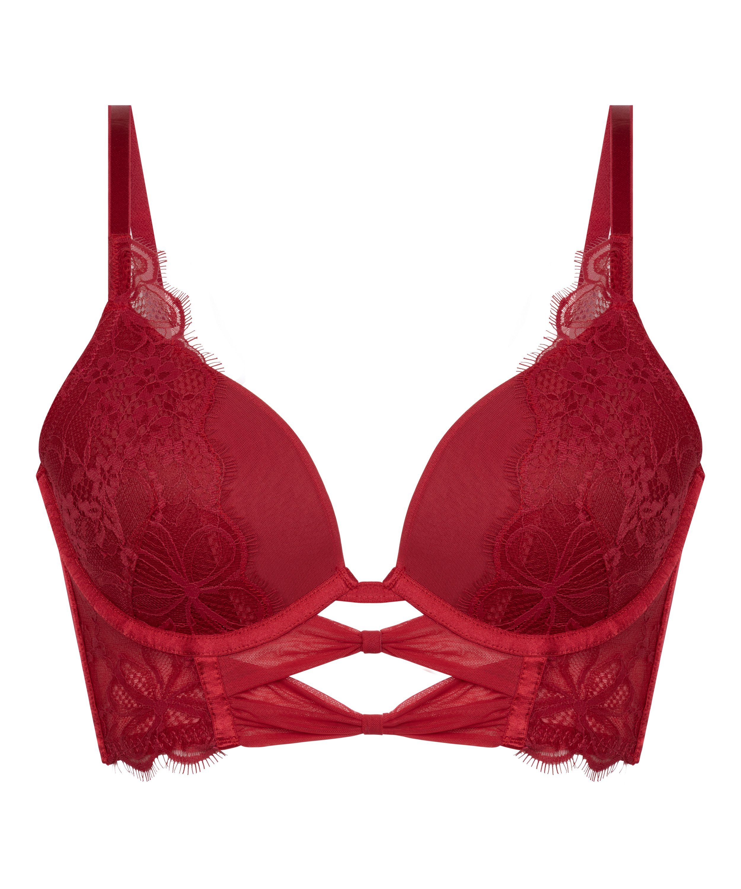 Marianna Push-up-Longline-BH, Rot, main