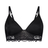 Soutien-gorge long rembourr&eacute; sans armatures Chloe, Noir