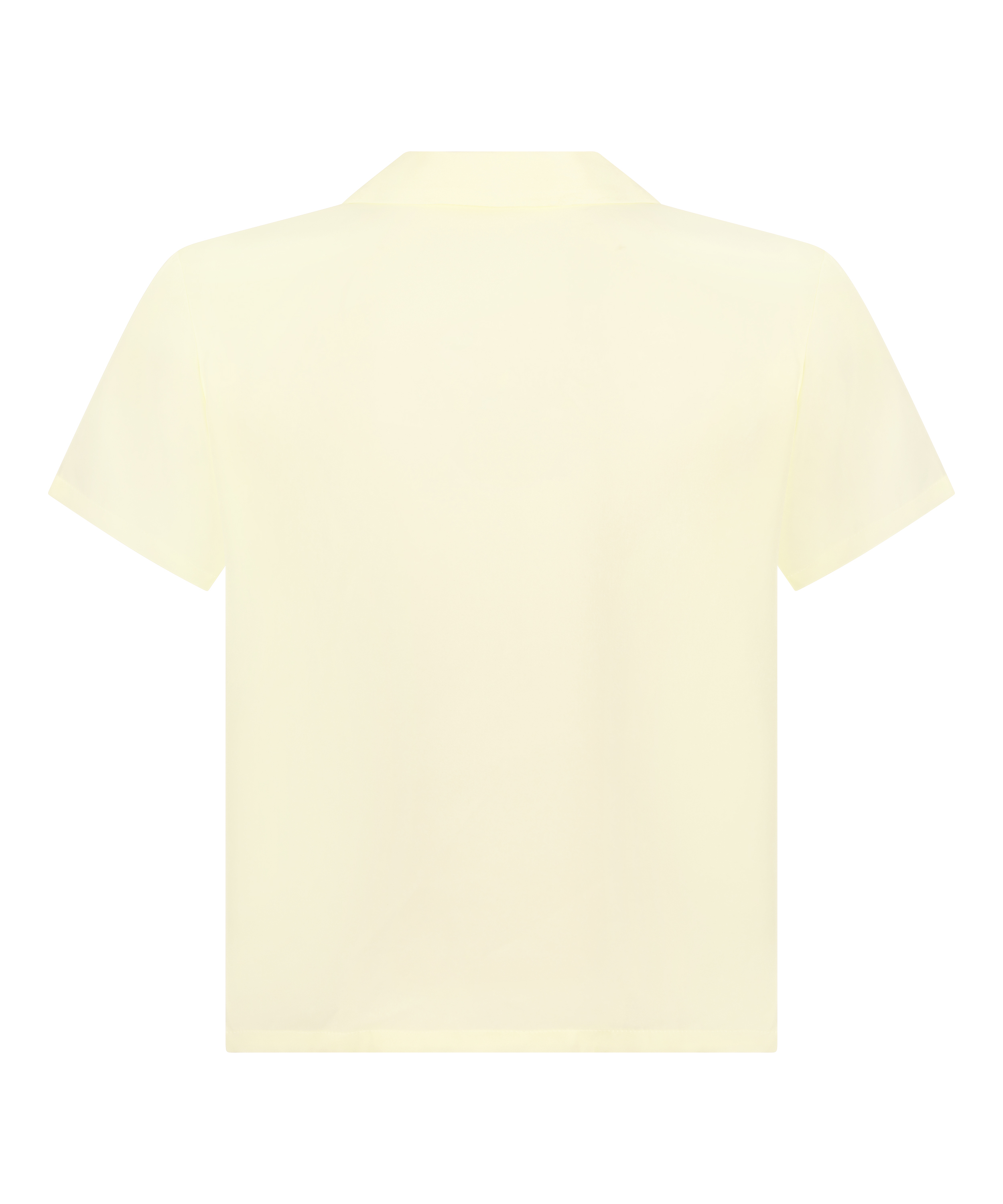 Veste &agrave; manches courtes en satin, Jaune, main