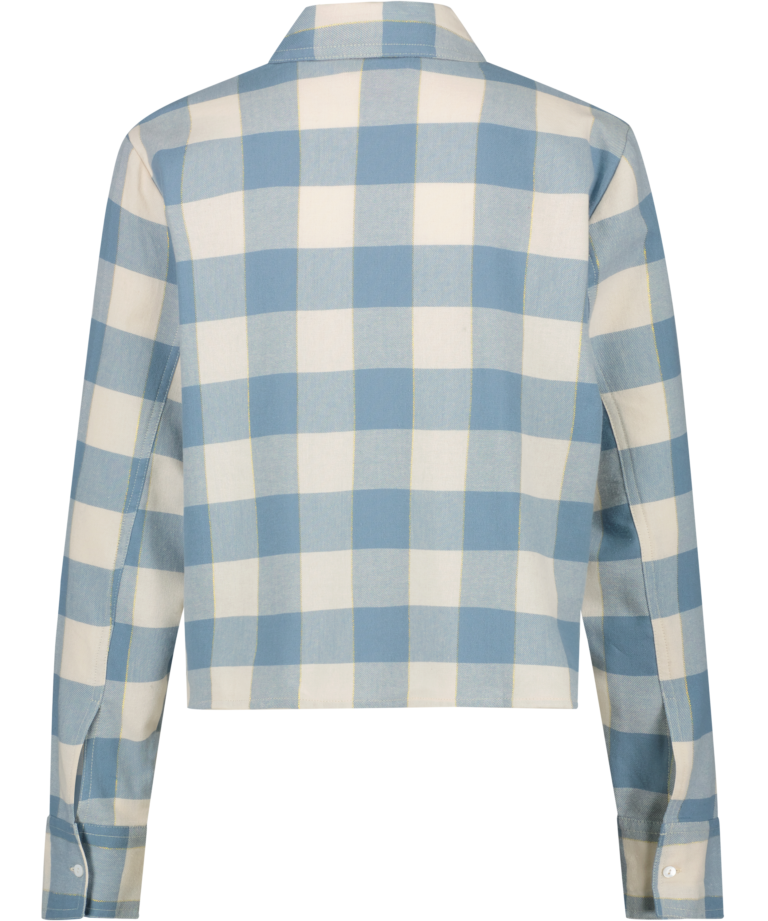 Pyjamatop aus Flanell, Blau, main