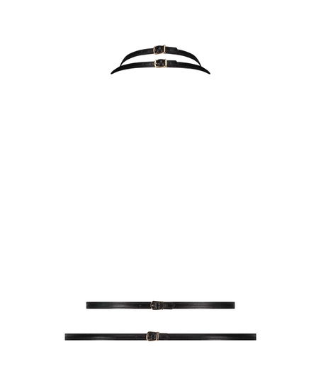 Private Kunstledergeschirr, Schwarz