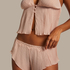 Cami-Set Chiffon Plissee, Rose