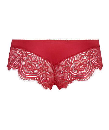 Slip br&eacute;silien short Selena, Rouge