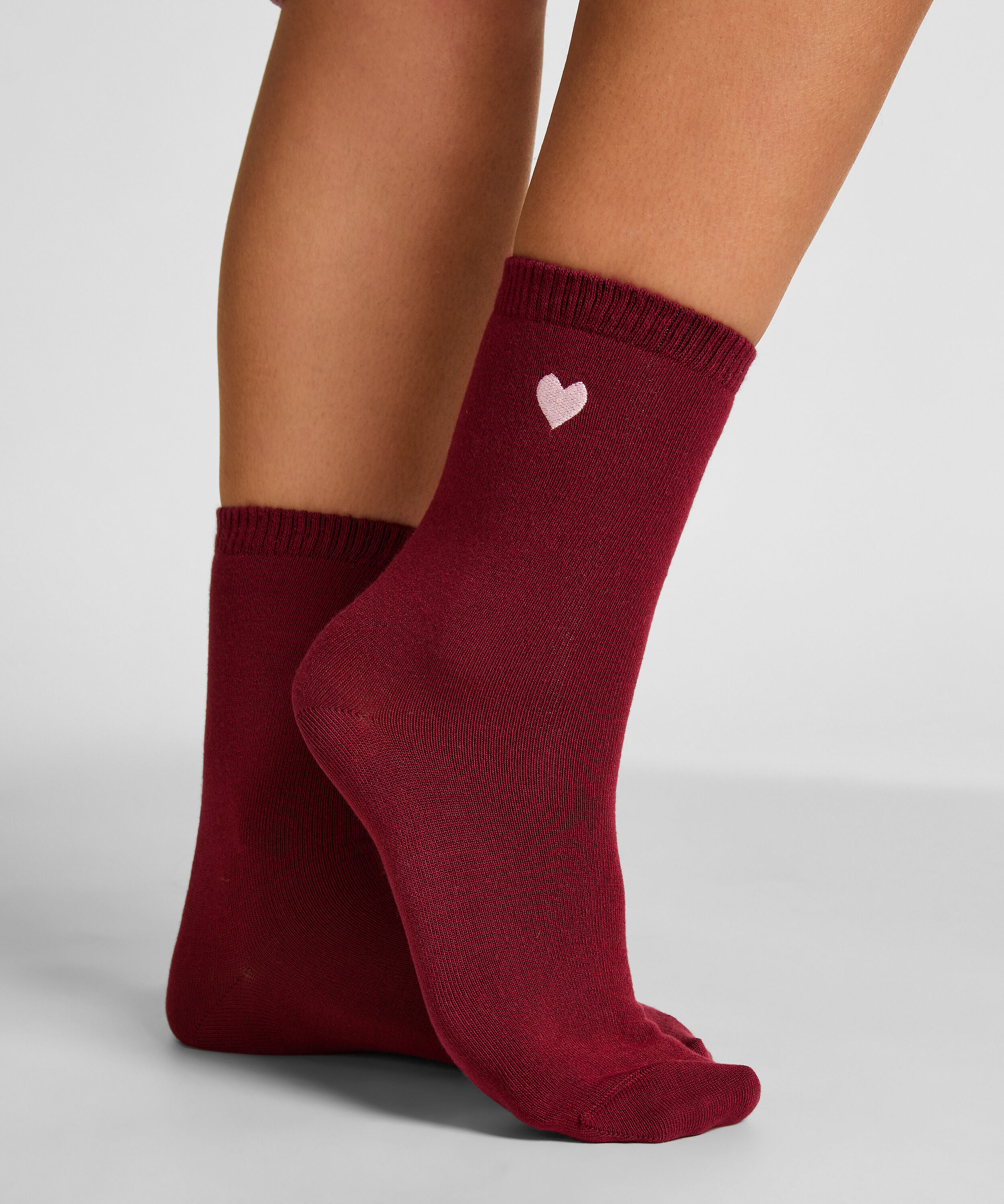 Crew-Socken aus Modal, Rot Crew-Socken aus Modal, Rot