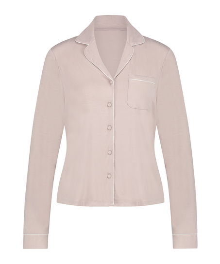 Langärmelige Jersey-Jacke Essential, Beige
