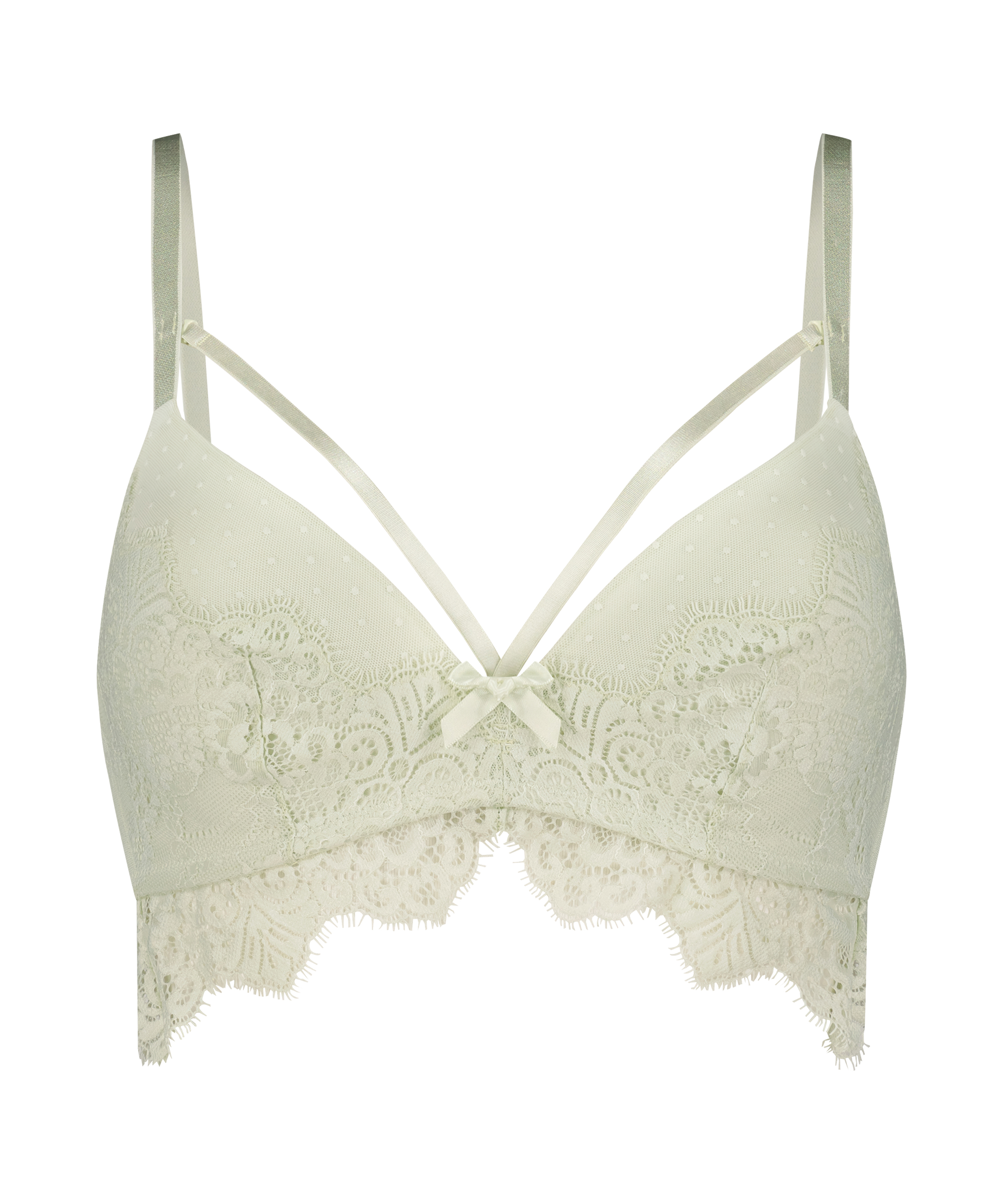 Soutien-gorge pr&eacute;form&eacute; sans armature longline Marilee, Vert, main