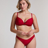 Bikini Slip mit hohem Beinausschnitt Luna, Rot