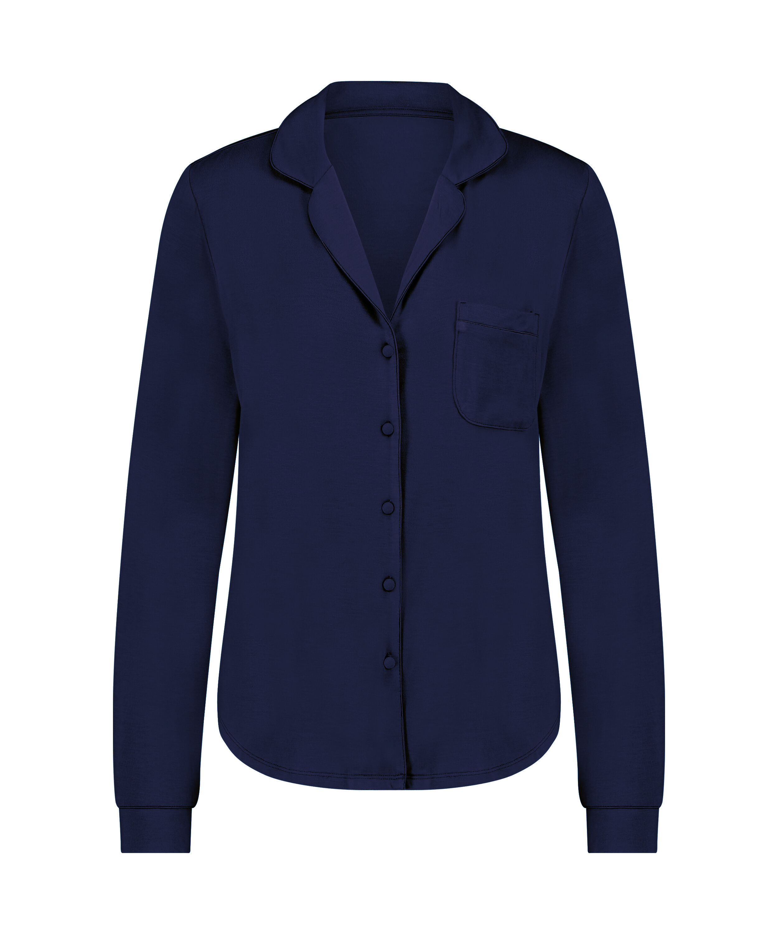Lang&auml;rmelige Jersey-Jacke Essential, Blau