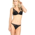 Padded underwired push-up bra Lisa, Schwarz