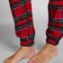 Pyjamahose aus Flanell, Rot