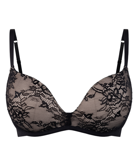 Soutien-gorge préformé sans armature Lea Lace, Noir