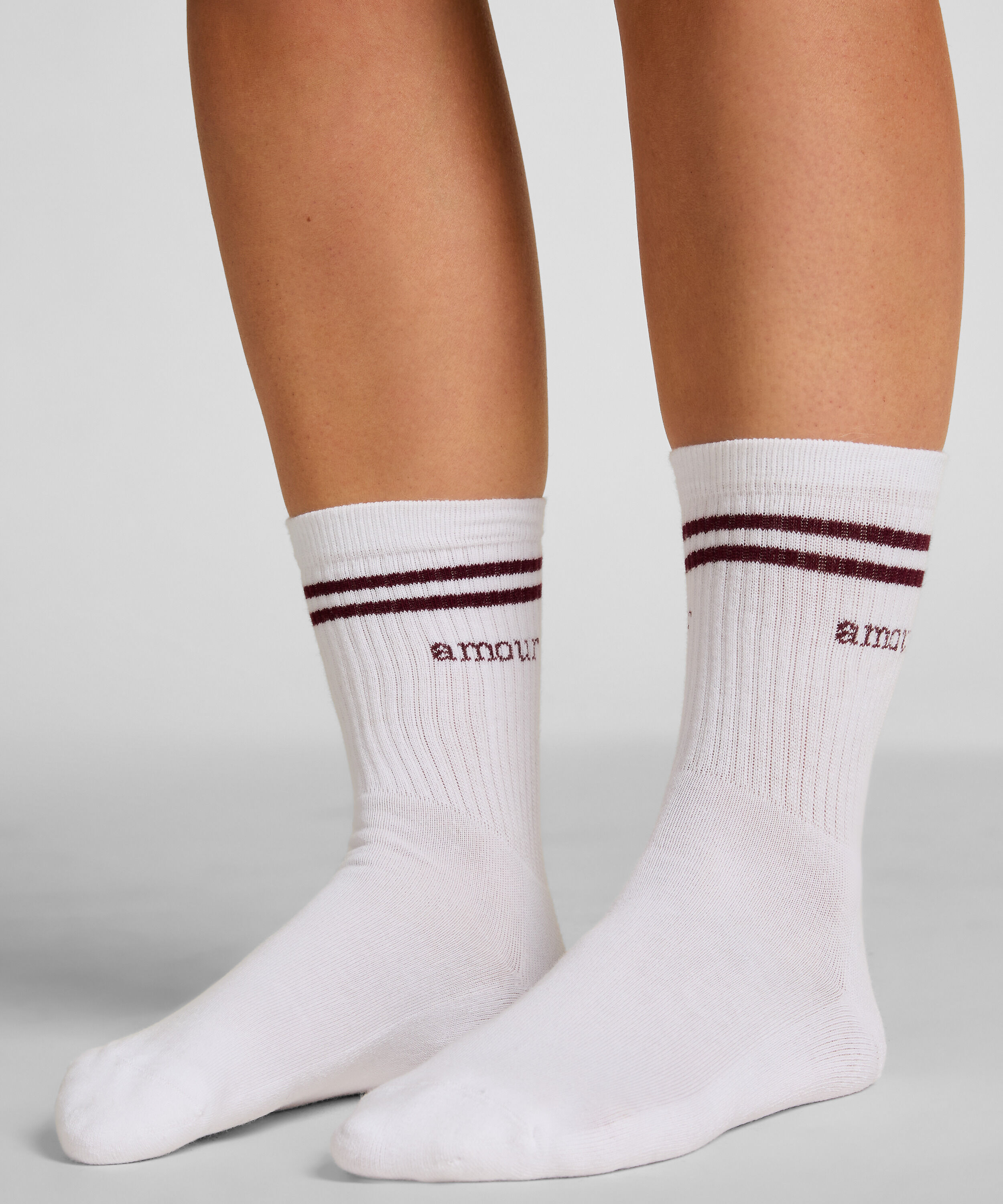 Chaussettes courtes en coton, Blanc Chaussettes courtes en coton, Blanc