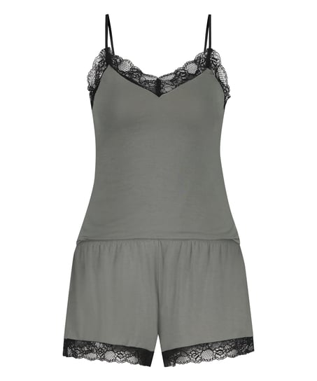 Ensemble de pyjama court Cami, Vert