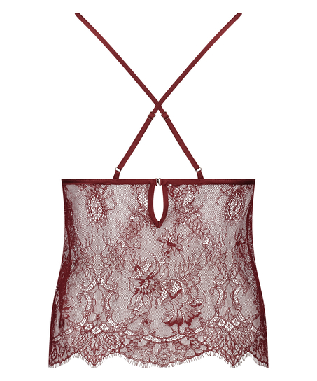 Camisole Lace Delphine, Rouge