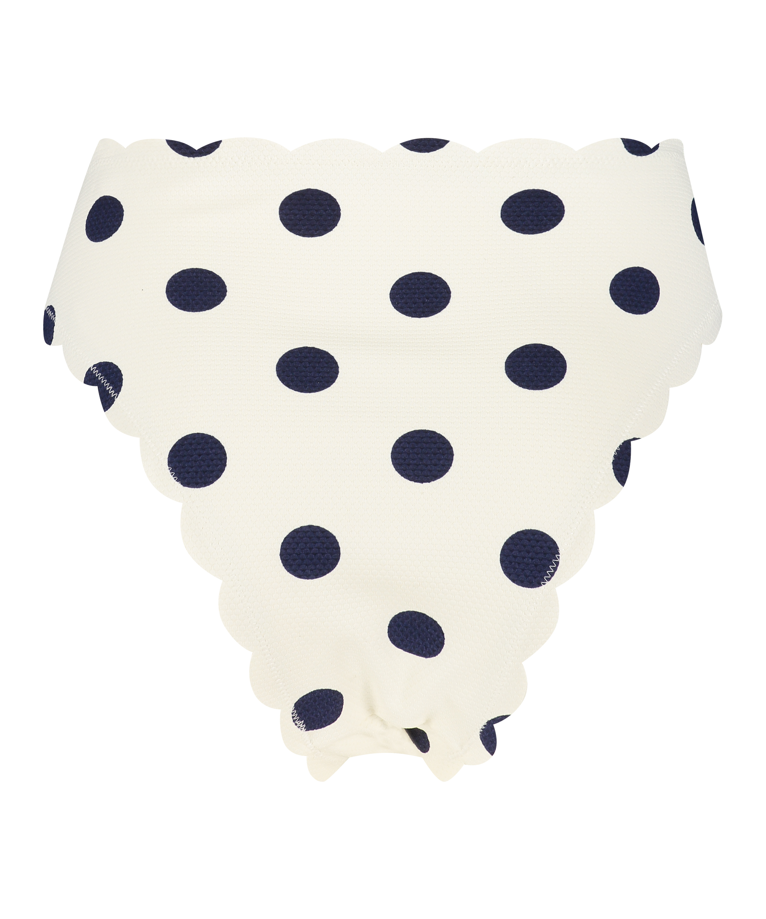 Bas de bikini &eacute;chancr&eacute; Scallop, Blanc, main