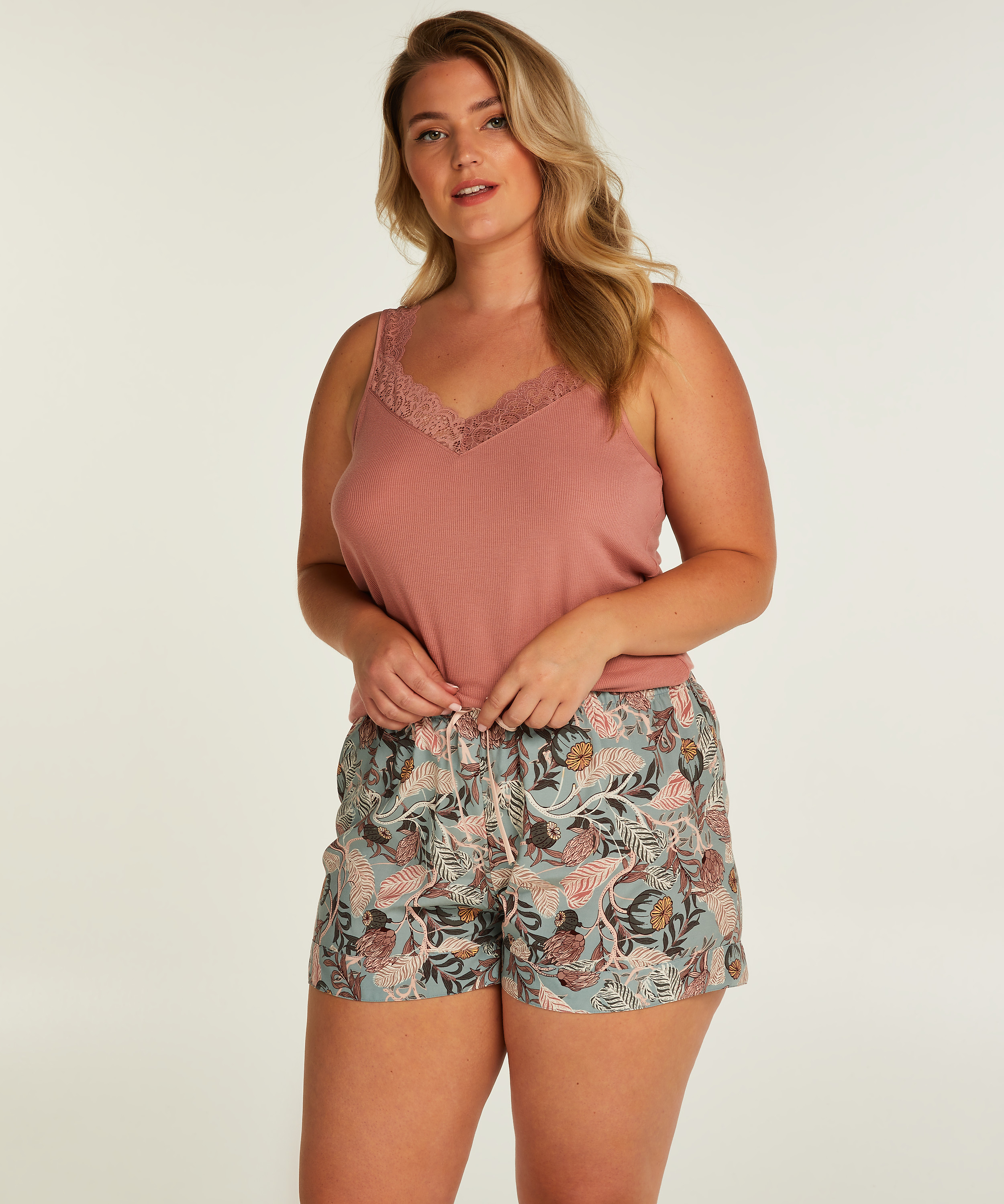 Short de pijama, Gris, main