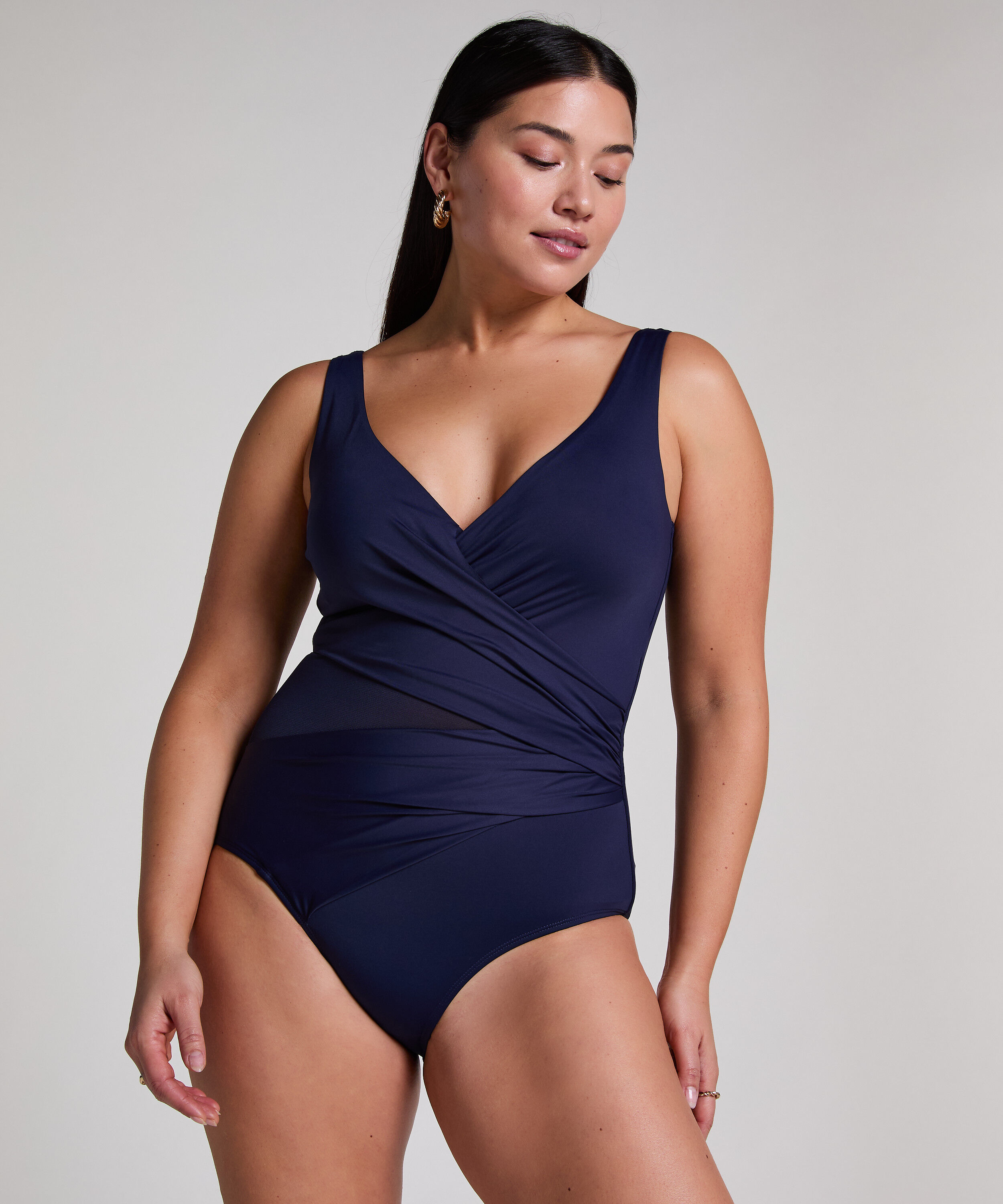 Badeanzug Shaping Shell Mesh, Blau Badeanzug Shaping Shell Mesh, Blau