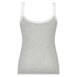 Singlet top cami rib lace, Grau