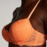 Soutien-gorge à armatures préformé Marine, Orange