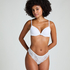 Slip brésilien jambes hautes Dora, Blanc