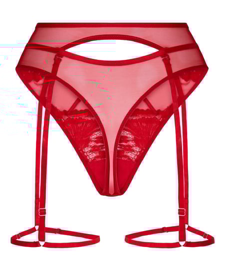 String avec porte-jarretelles Withney, Rouge