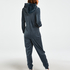 Onesie Velours, Blau