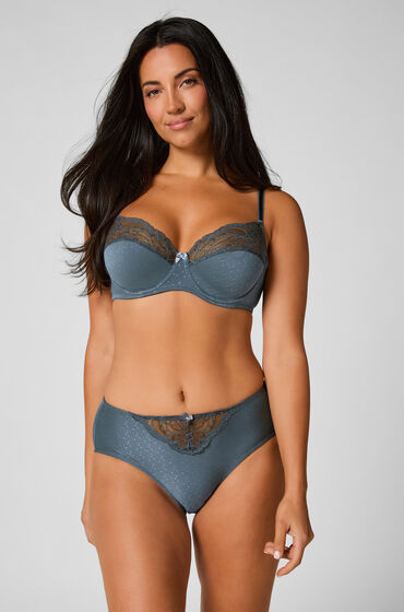 Hunkemöller Slip taille haute Sophie Bleu