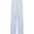 Pantalon en coton tiss&eacute; &agrave; rayures, Bleu