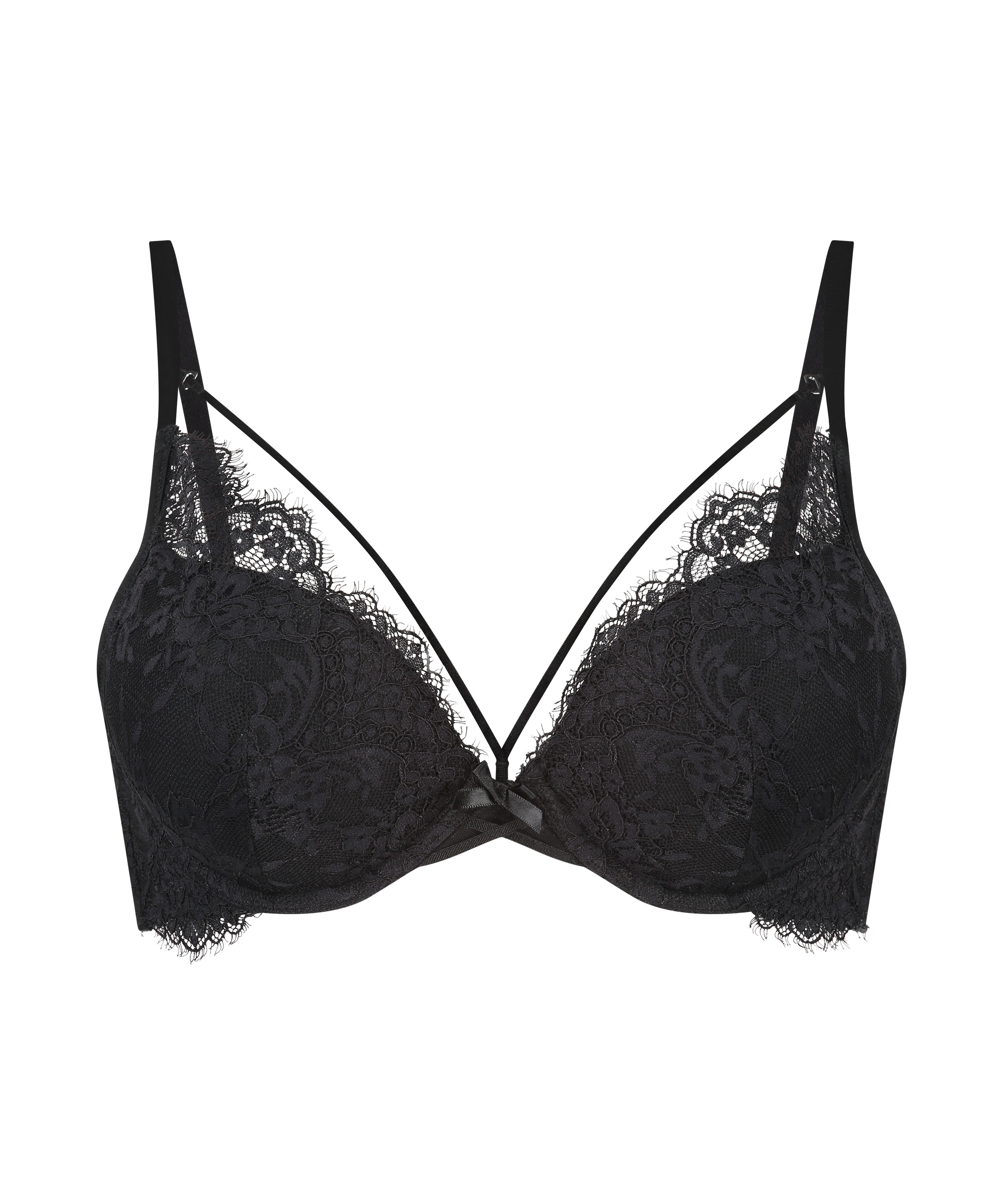 Soutien-gorge maximiseur à armatures préformé Arabella, Noir, main