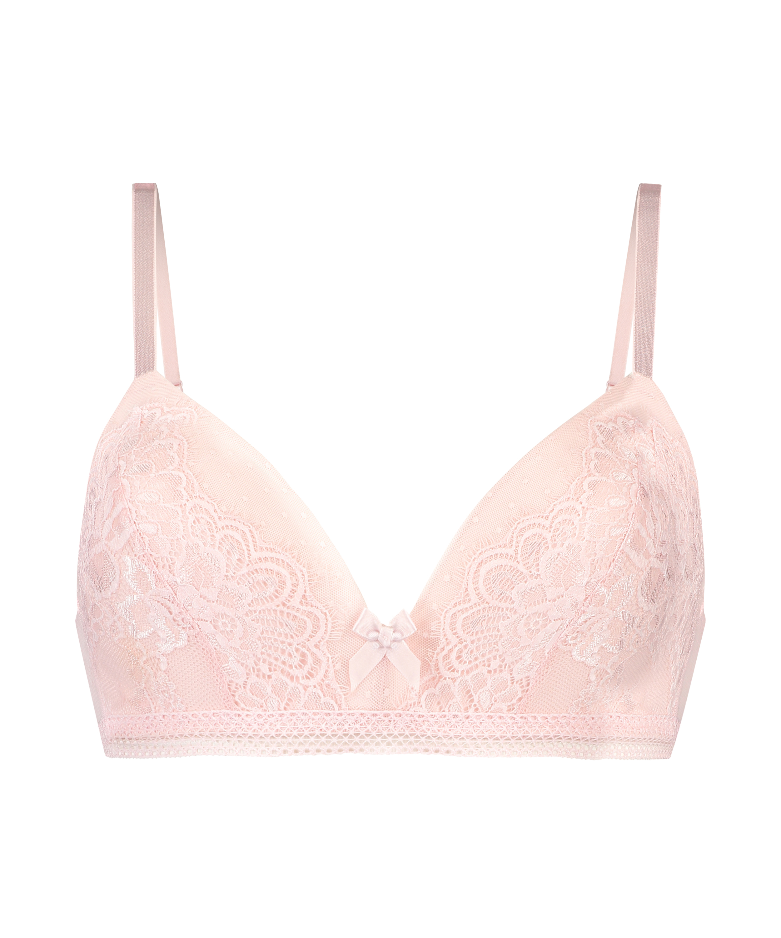 Soutien-gorge push-up rembourré sans armatures Bessie, Rose, main
