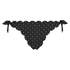 Brazilian Bikini-Unterteil Scallop Goddess, Schwarz