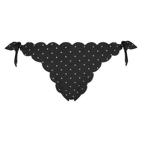 Brazilian Bikini-Unterteil Scallop Goddess, Schwarz
