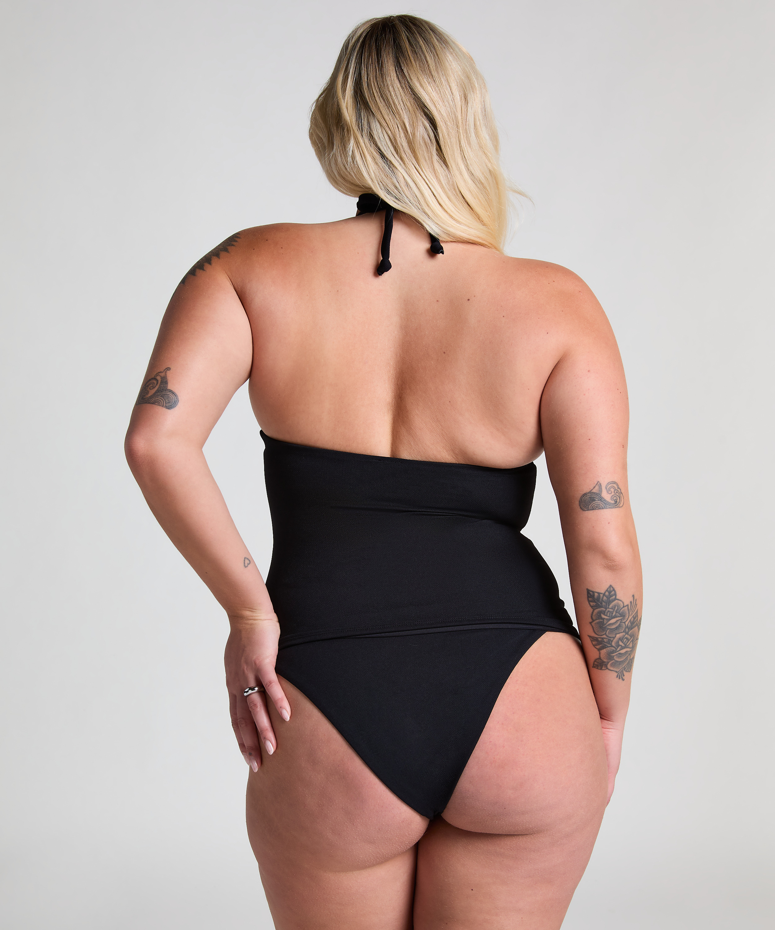 Slip de Bikini &Eacute;chancr&eacute;s Scallop, Noir, main