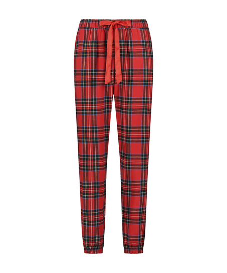 Tall Pyjamahose aus Flanell, Rot